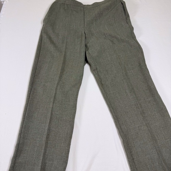 Alfred Dunner Grey‎ Pull on Pants Flat Front Elastic Waist In Back Size 12 - Picture 7 of 7